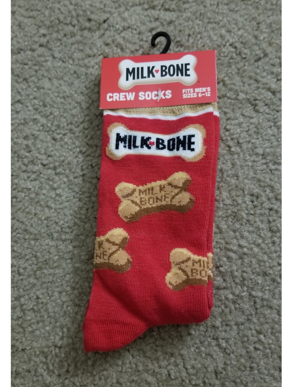 Milk-Bone Dog Biscuit Brand Novelty Crew Socks